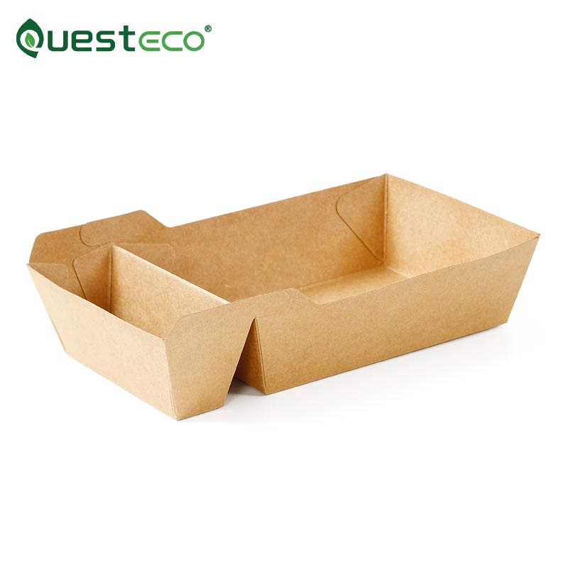Scatola per pasti Kraft a scomparti