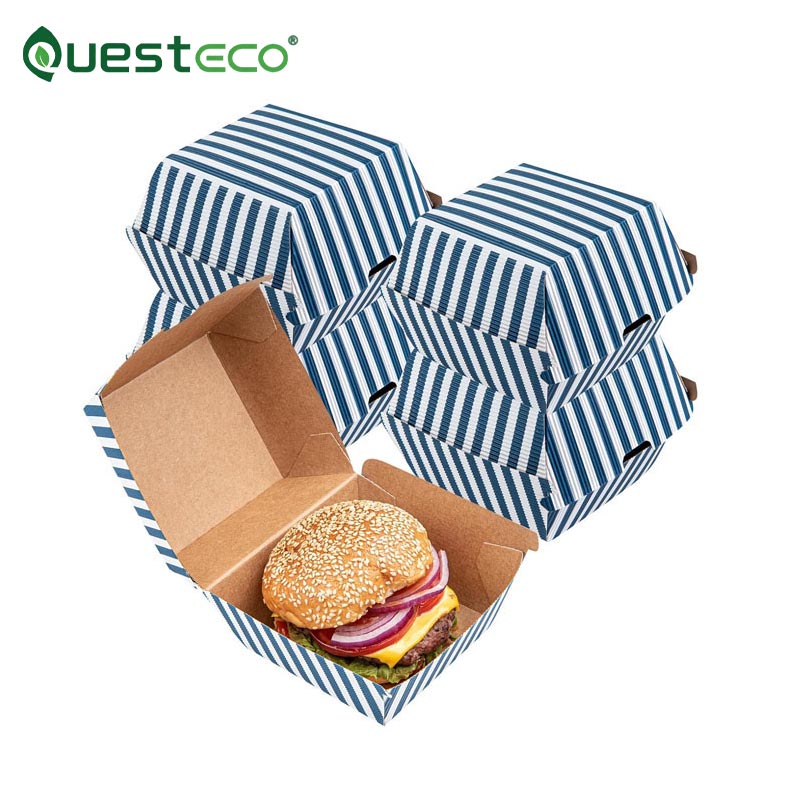 Scatola per hamburger in cartone ondulato