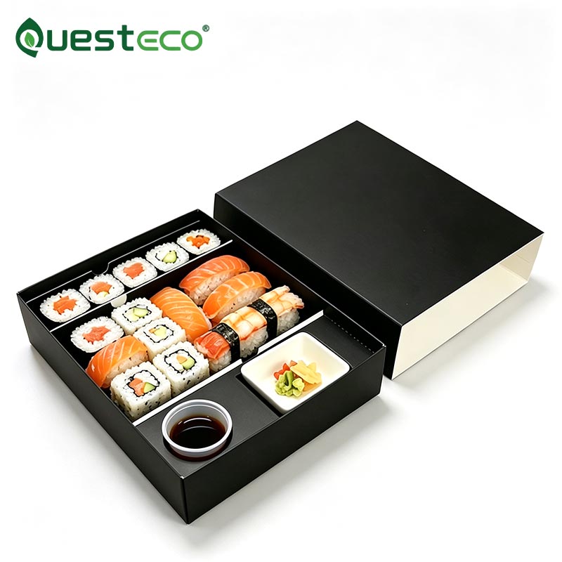 Scatola per sushi con cassetto scorrevole