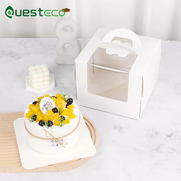 Scatola per torta con mousse a finestra
